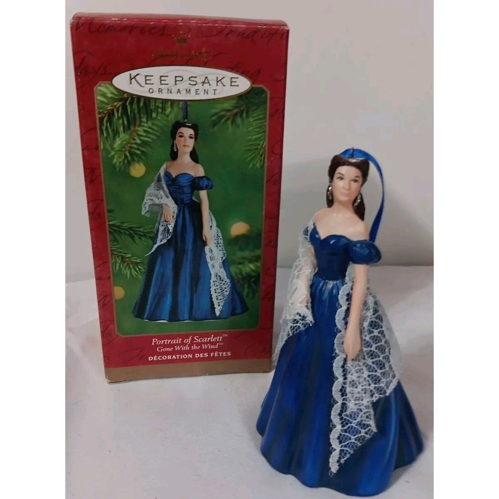 Vintage 2001 Hallmark Ornament‎ Portrait of Scarlett Gone with the Wind Hallmark